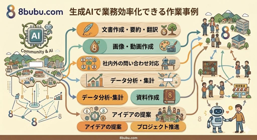 生成AIで業務効率化できる作業事例